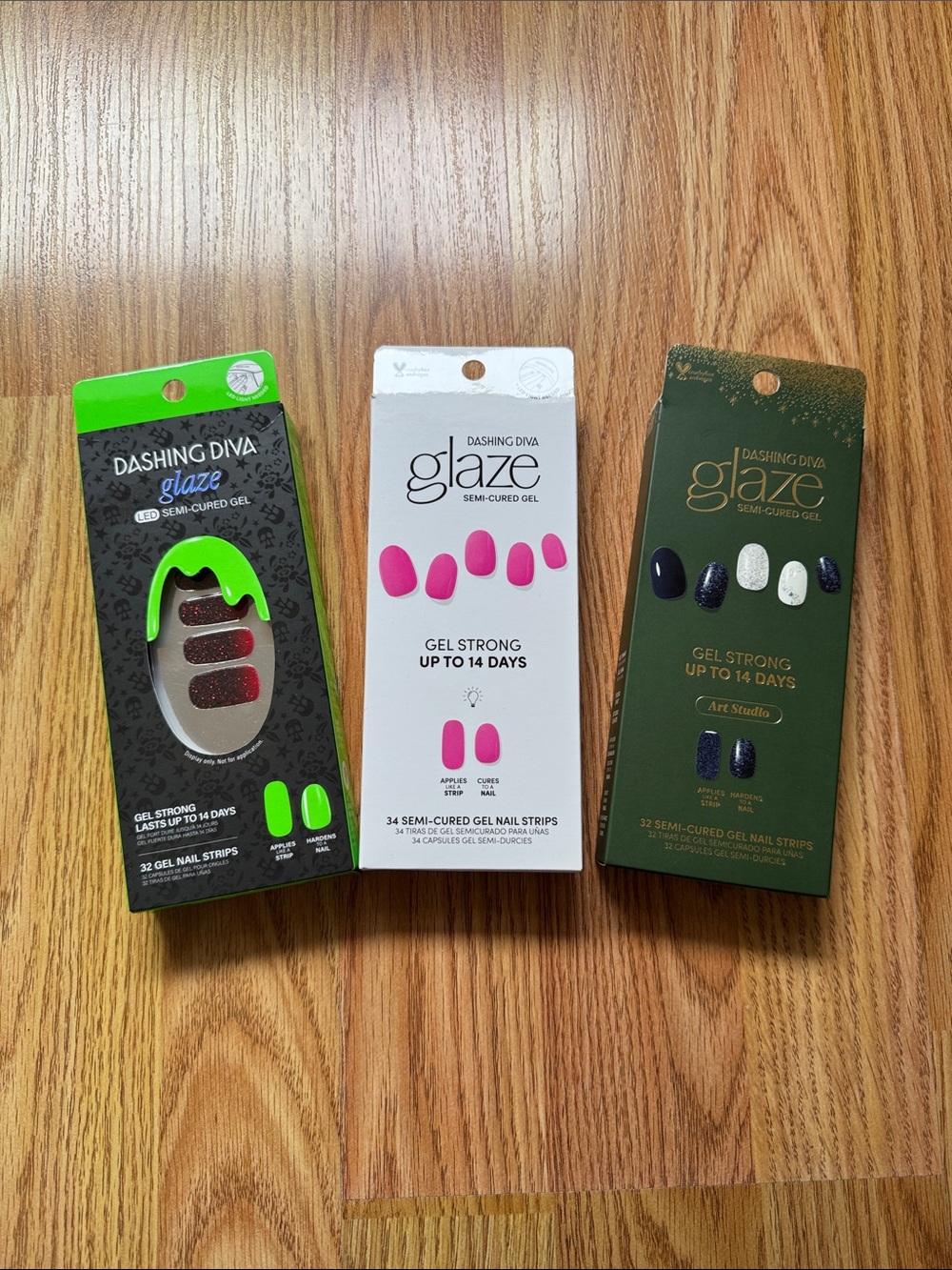 ✨ Dashing Diva - Glaze Gel Nail Strips - Bundle of 3 Sets